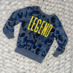 Old Navy Blue Camouflage 'Legend' Kids Sweatshirt
